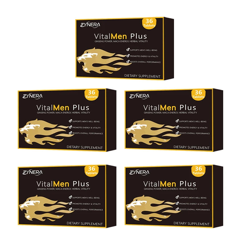 Suplemento Masculino ZYNERA con Shilajit, Ashwagandha, Maca Negra y Saw Palmetto | Energía, Resistencia y Vitalidad Diaria