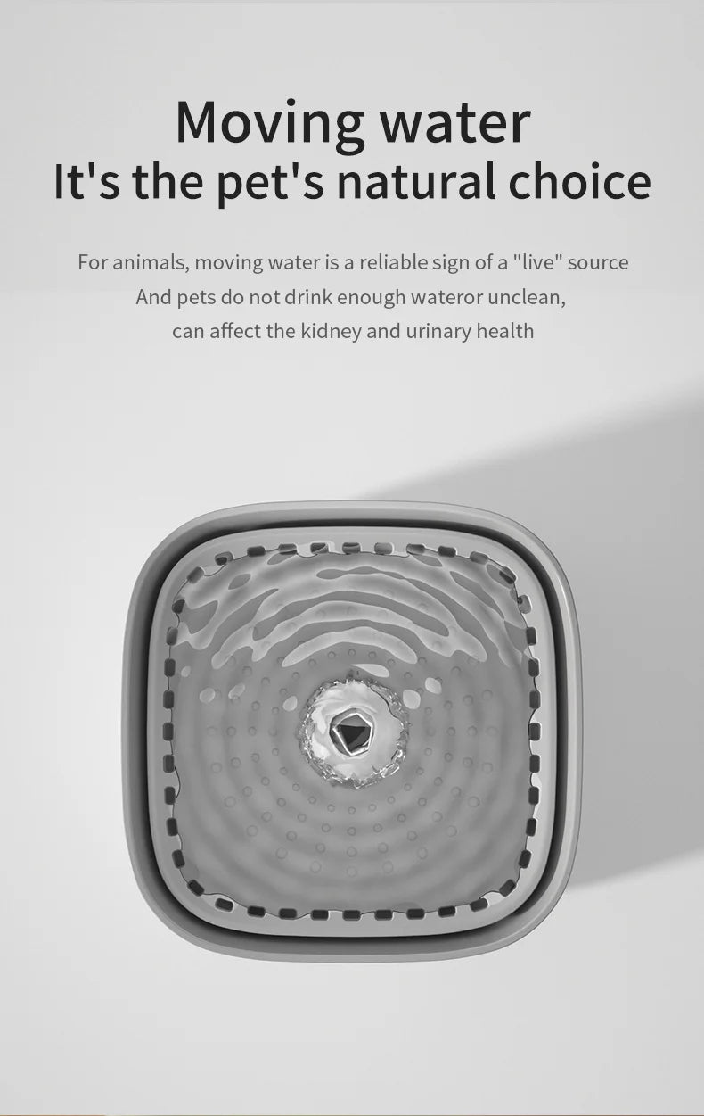 Fuente de agua para gatos de 3L, filtro de recircular automático, bebedero de agua para gatos de gran capacidad, dispensador de agua silencioso eléctrico USB para gatos