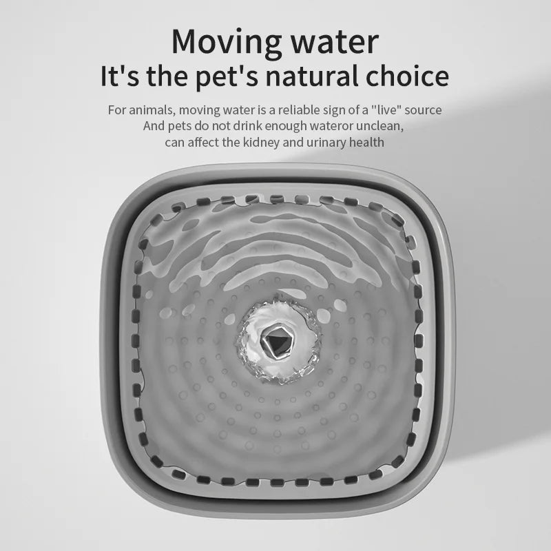 Fuente de Agua Automática para Gatos 3L – Bebedero Silencioso con Filtración y USB