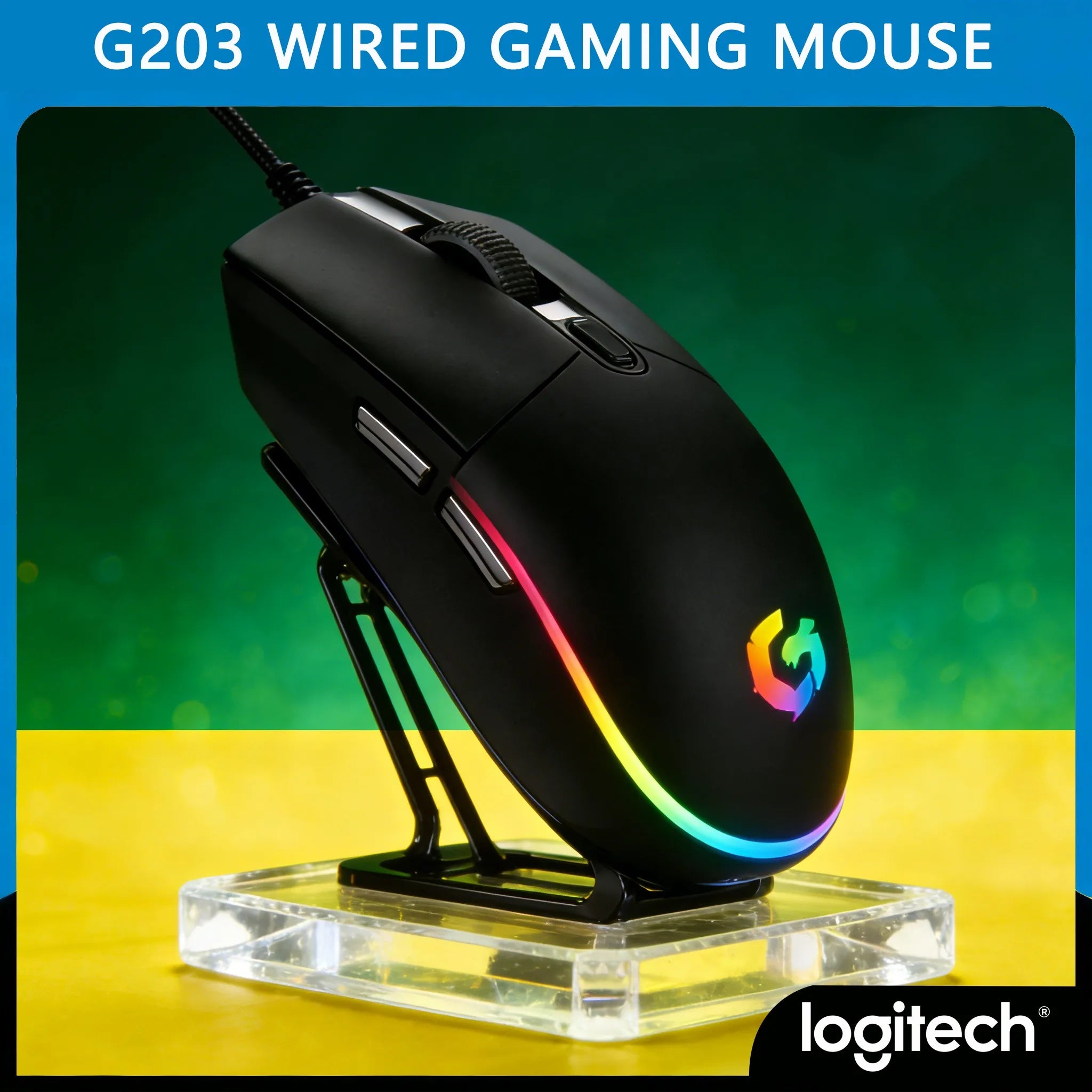 Logitech G203 - Ideal para jugadores con manos pequeñas