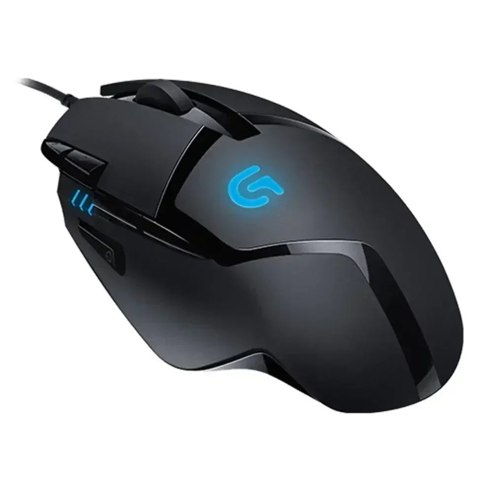 Ratón para juegos Logitech G402, con seguimiento de alta velocidad y efectos de sonido estéreo, es imprescindible para los jugadores. Toque cómodo