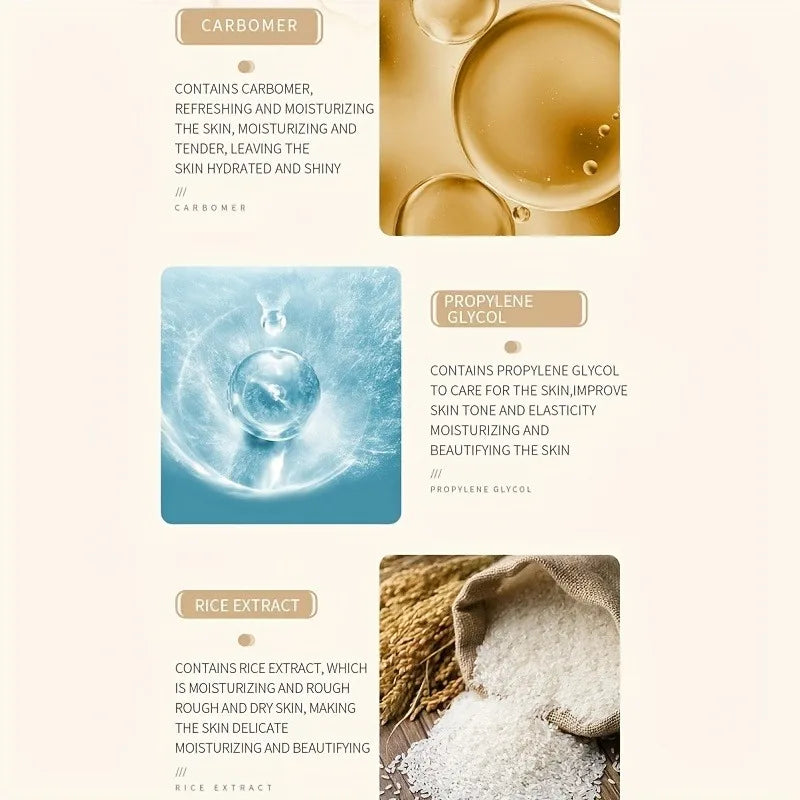 Crema Facial de Arroz Hidratante 50g - Nutrición Profunda y Brillo Natural