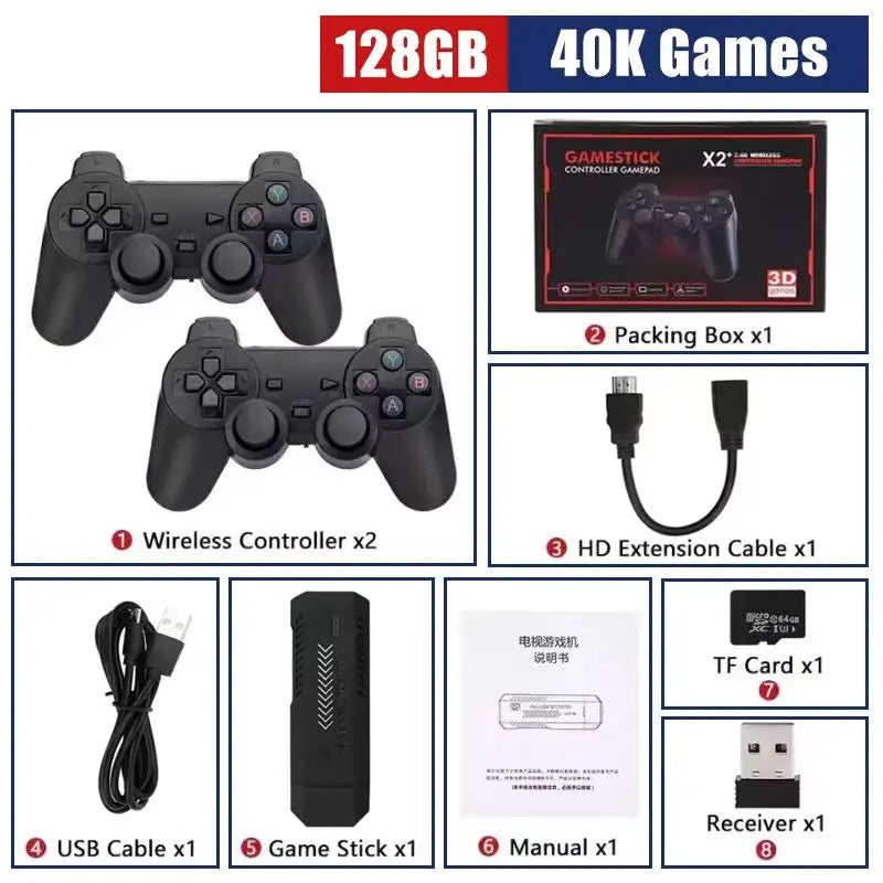 Consola Portátil X2 Plus 256GB - 50,000 Juegos 4K HDMI 50+ Emuladores