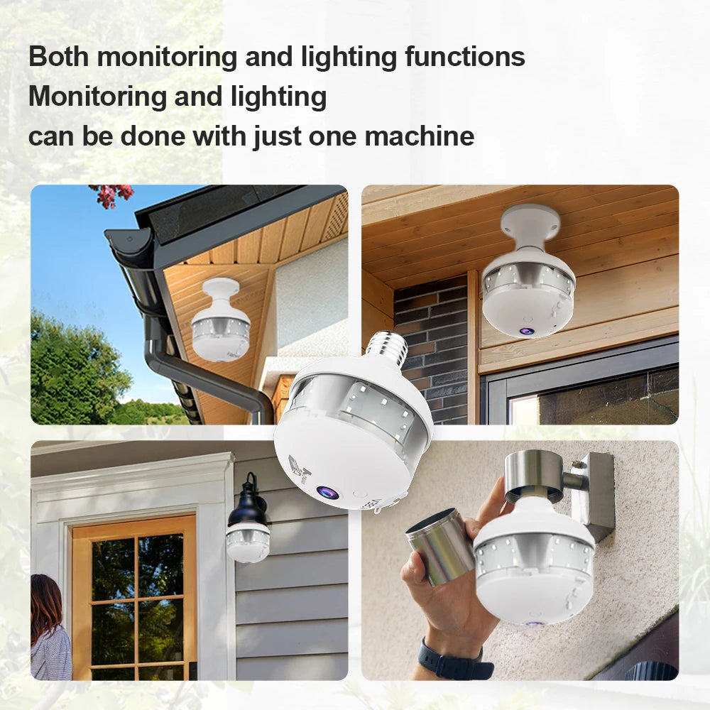 Cámara de Seguridad WiFi V380 Pro 4MP - Visión Nocturna Color, Detección Humana y Foco LED