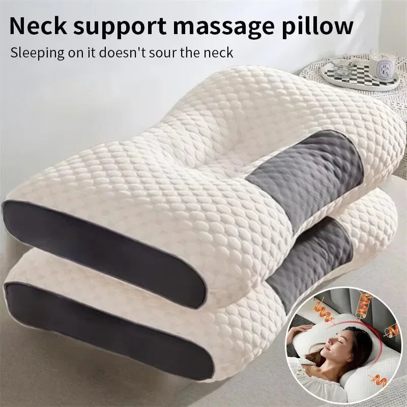 Almohada de masaje de punto lavable de alta calidad, soporte para el cuello para dormir mejor, almohada hipoalergénica, almohada para el hogar no se colapaza
