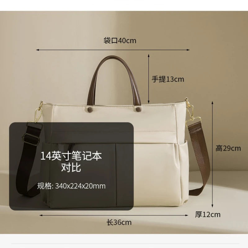 Bolso Bandolera para Laptop 14" Mujer - Maletín de Hombro Gran Capacidad 2025