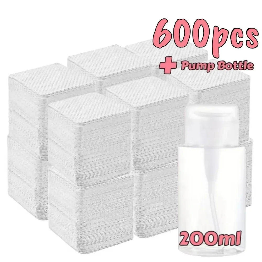 Toallitas para Uñas sin Pelusa - Limpieza Profesional para Manicure (200 pcs)