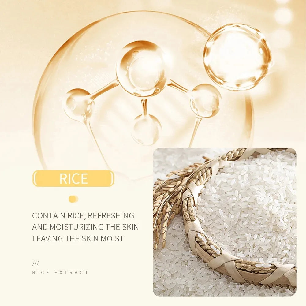 BIOAQUA-limpiador Facial de pulpa cruda de arroz, espuma de lavado Facial, cuidado de la piel, hidratante, brillo de la piel, rejuvenecimiento, limpiador Facial, cuidado de la piel