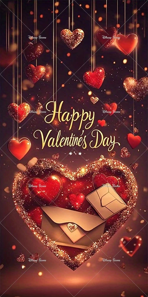 Banner de cubierta de puerta para el Día de San Valentín, rosas rojas, amor, fotografía, decoración de fondo, boda, novia, suministros para fiesta del Día de la madre