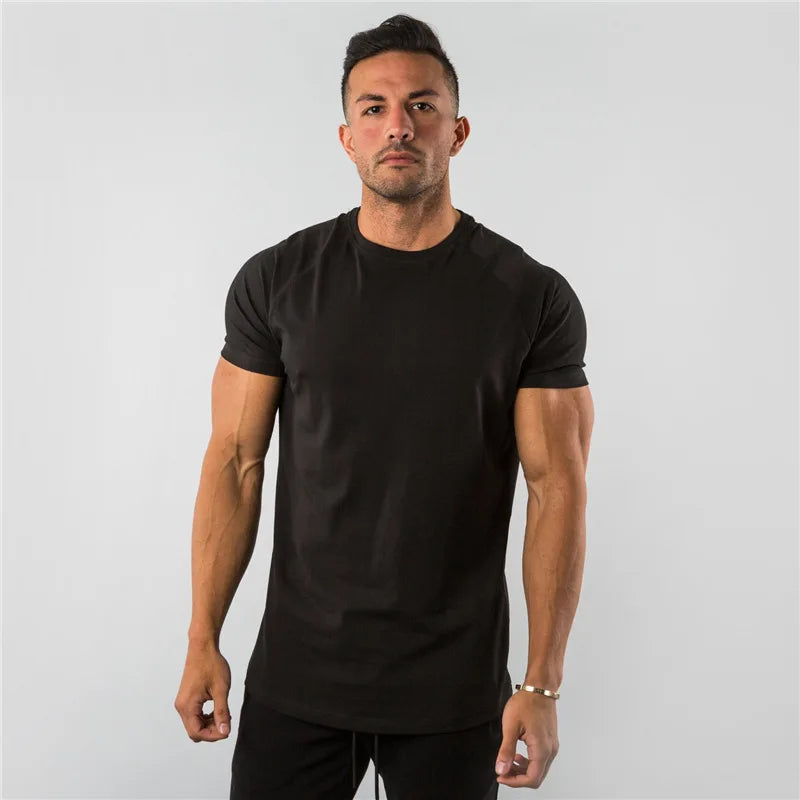 Camiseta deportiva para hombre, camiseta deportiva de manga corta para culturismo y correr, ropa deportiva para hombre, camisetas de entrenamiento para hombre, camisetas de verano para gimnasio