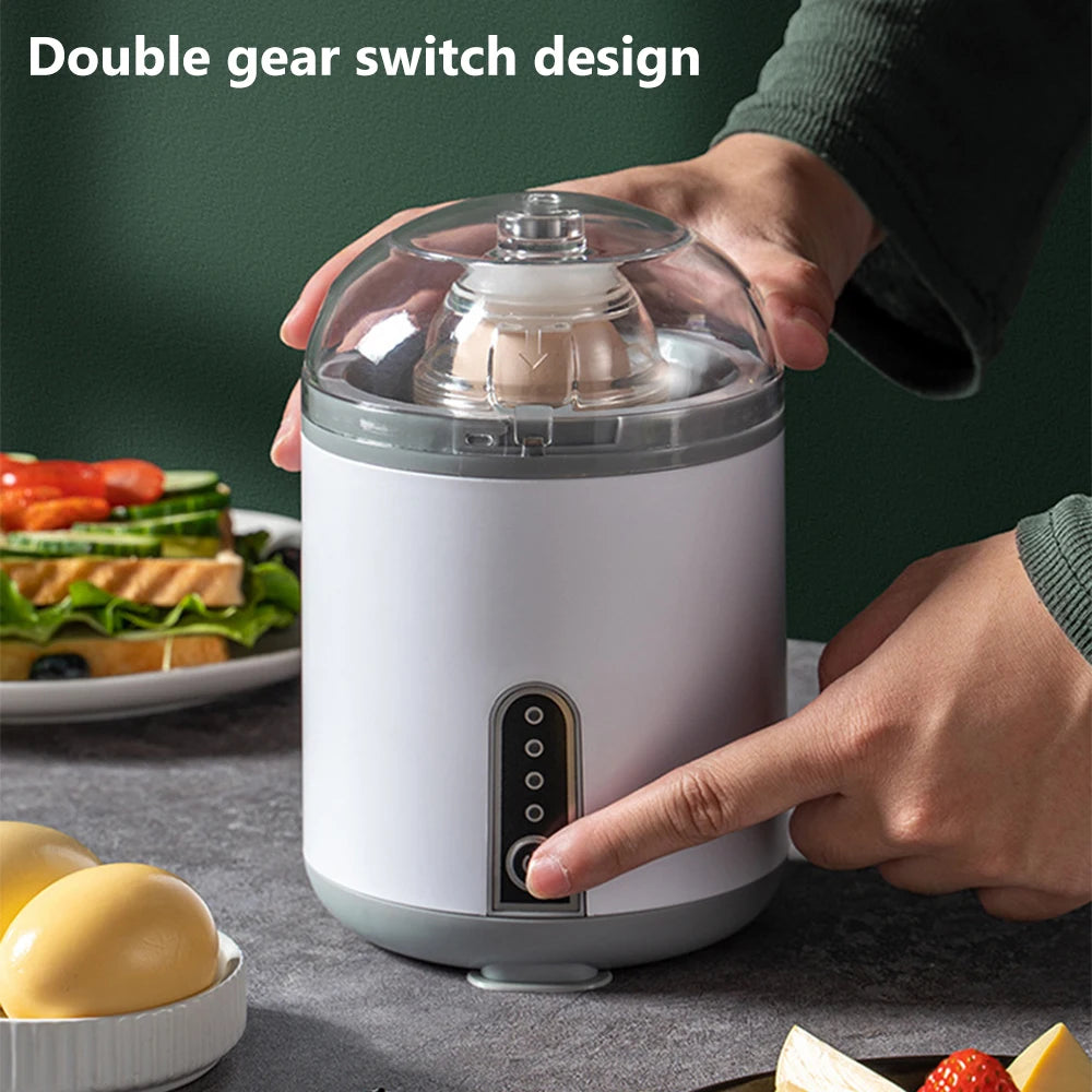 Batidora de huevos eléctrica, agitador de huevos, máquina para hacer huevos dorados, mezcla automática de huevos, blanco y y yema, suministros de cocina, homogeneizador de huevos