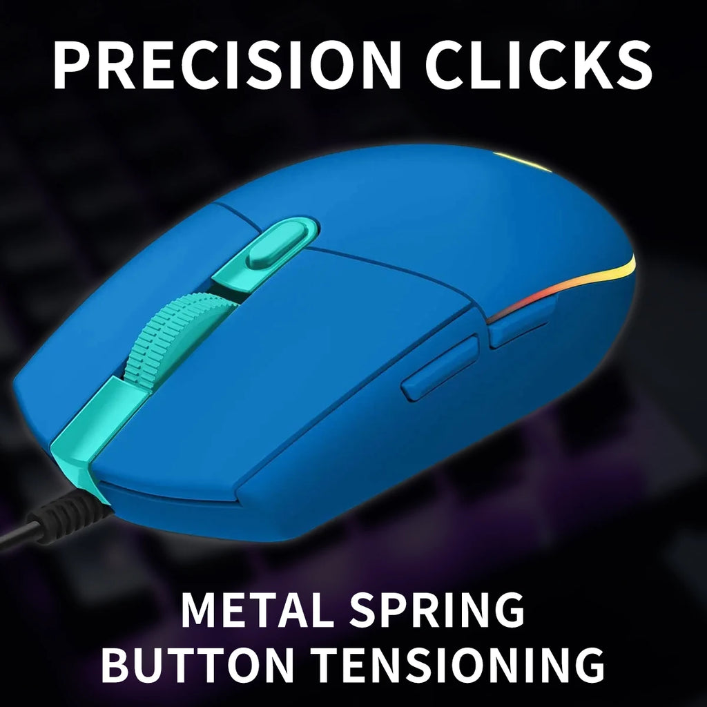 Mouse Gamer Logitech G203 | Precisión y Velocidad para Jugadores Casuales y Competitivos