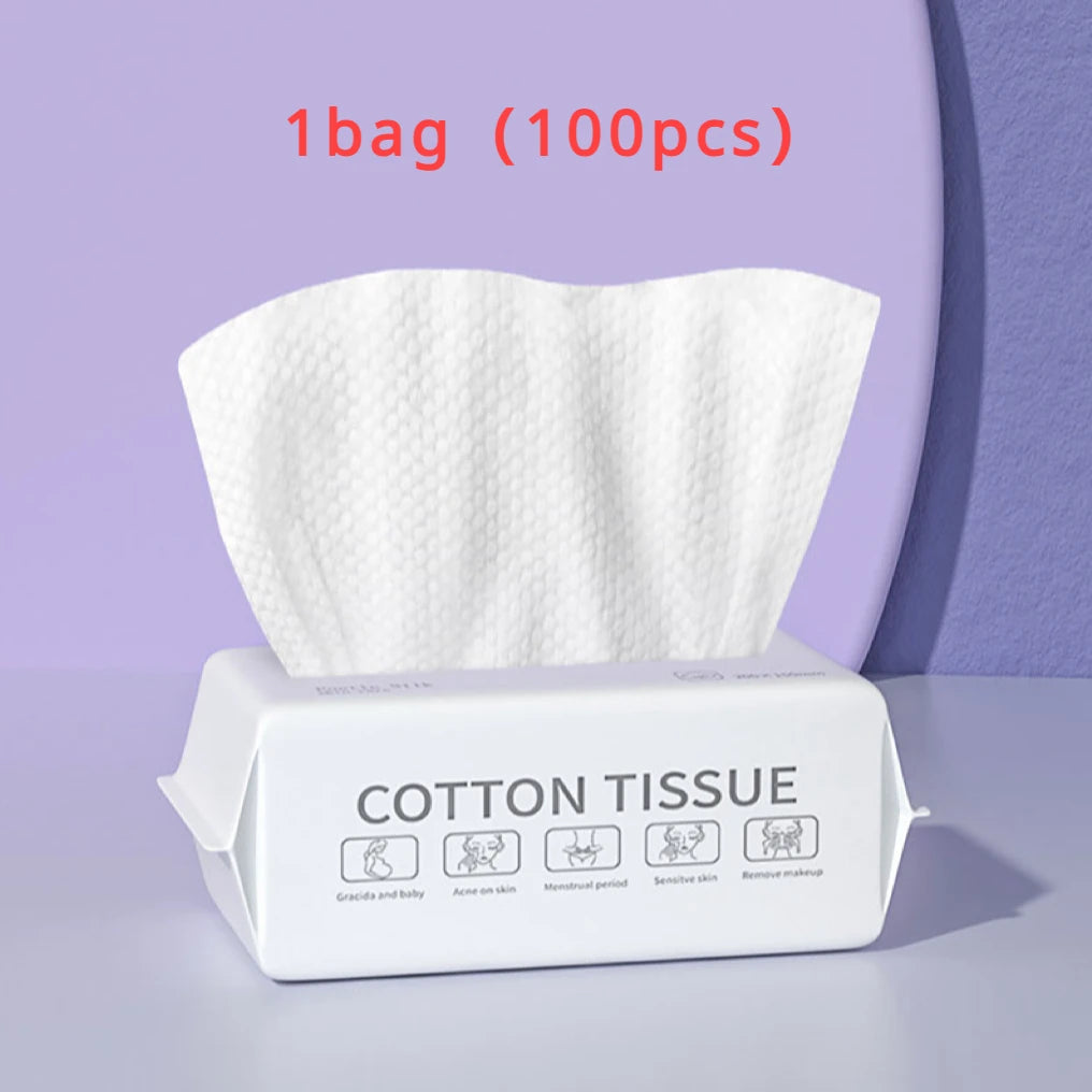 Toallas Faciales Desechables para Spa y Salón - 50 Hojas de Microfibra 20x15cm