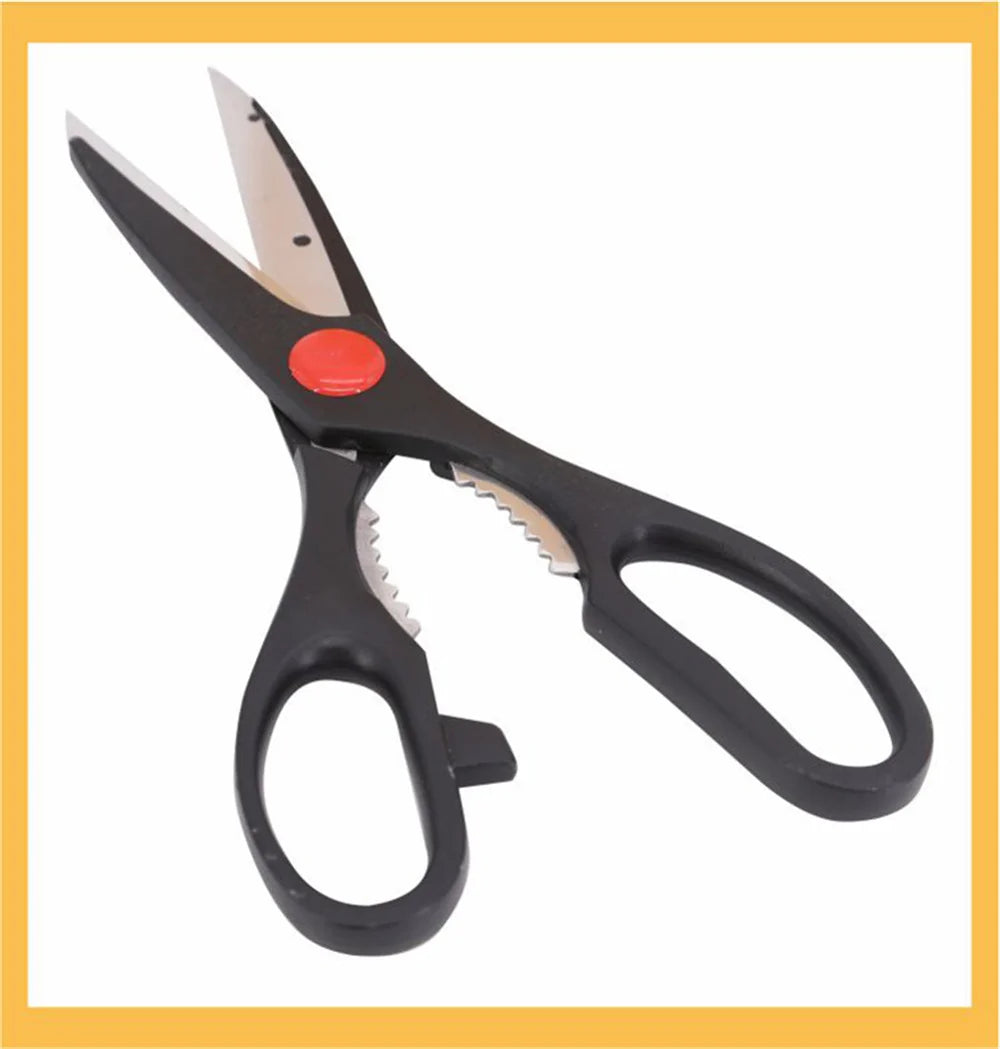 ✂️ Tijeras de Cocina Multifuncionales de Acero Inoxidable Afiladas, Seguras y Duraderas | Incluyen Cascanueces Integrado