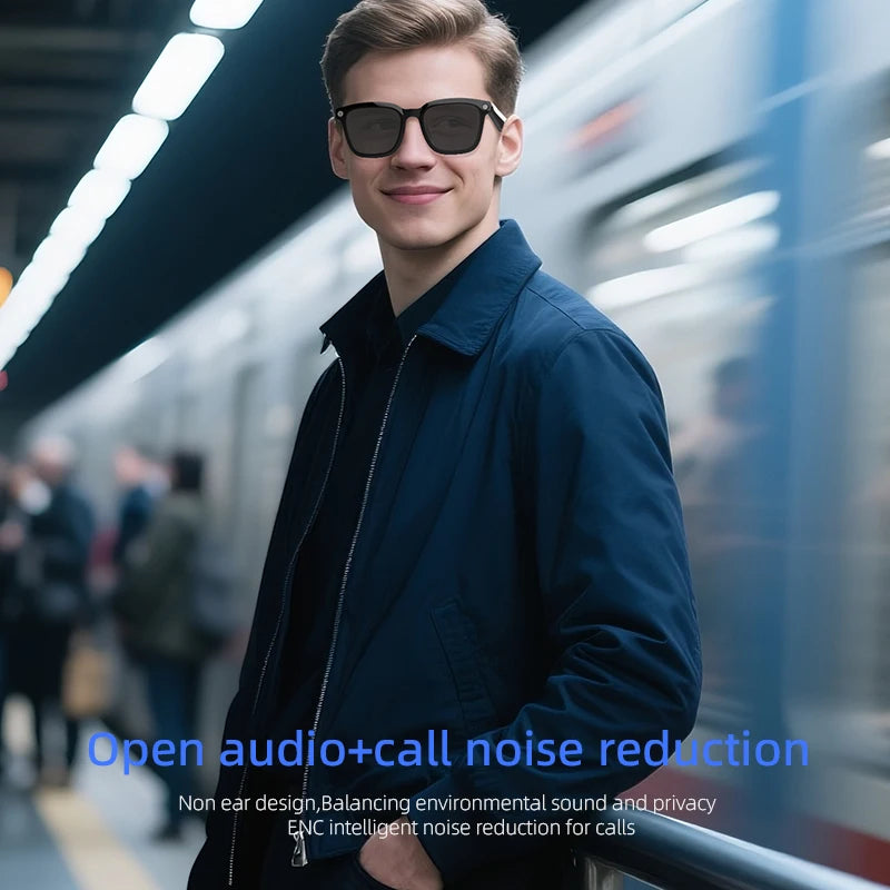 Gafas inteligentes AI, traducción AI, cámara HD de 8MP, imagen de disparo 4K, grabación de conversación, escucha de música, novedad de 2026