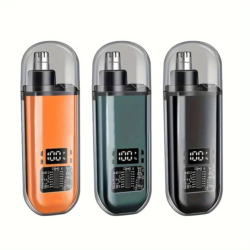 Recortador de Vello Nasal y de Oídos para Hombre - Eléctrico Portátil con Carga USB - Diseño Mini Compacto - Carga Rápida