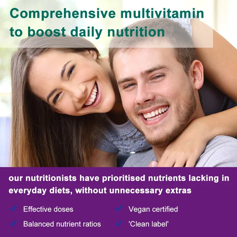 Multivitamina Diaria para Hombres Bunkell | 22 Vitaminas y Minerales para Energía, Inmunidad y Salud Integral