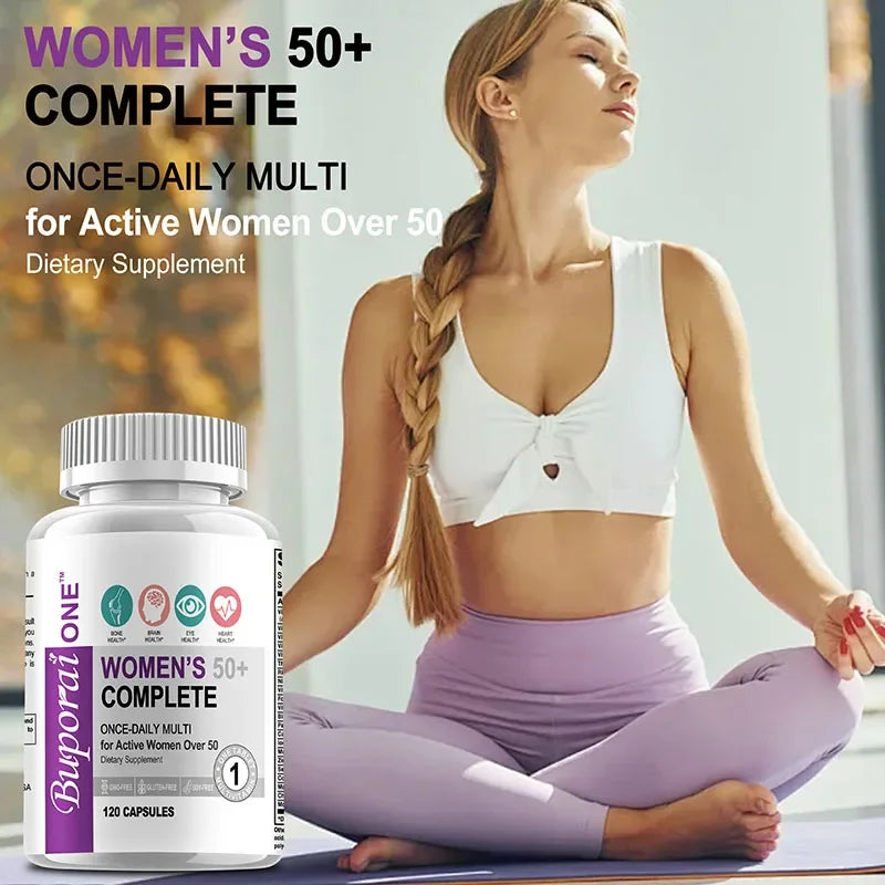 Multivitamina Completa 50+ para Mujer Xemenry | Apoyo para Huesos, Vista, Memoria, Piel y Metabolism