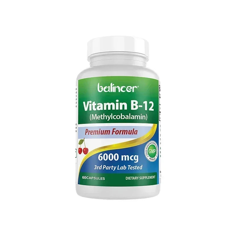 Vitamina B12 Balincer | Apoyo para Energía, Metabolismo, Función Cerebral y Sistema Nervioso