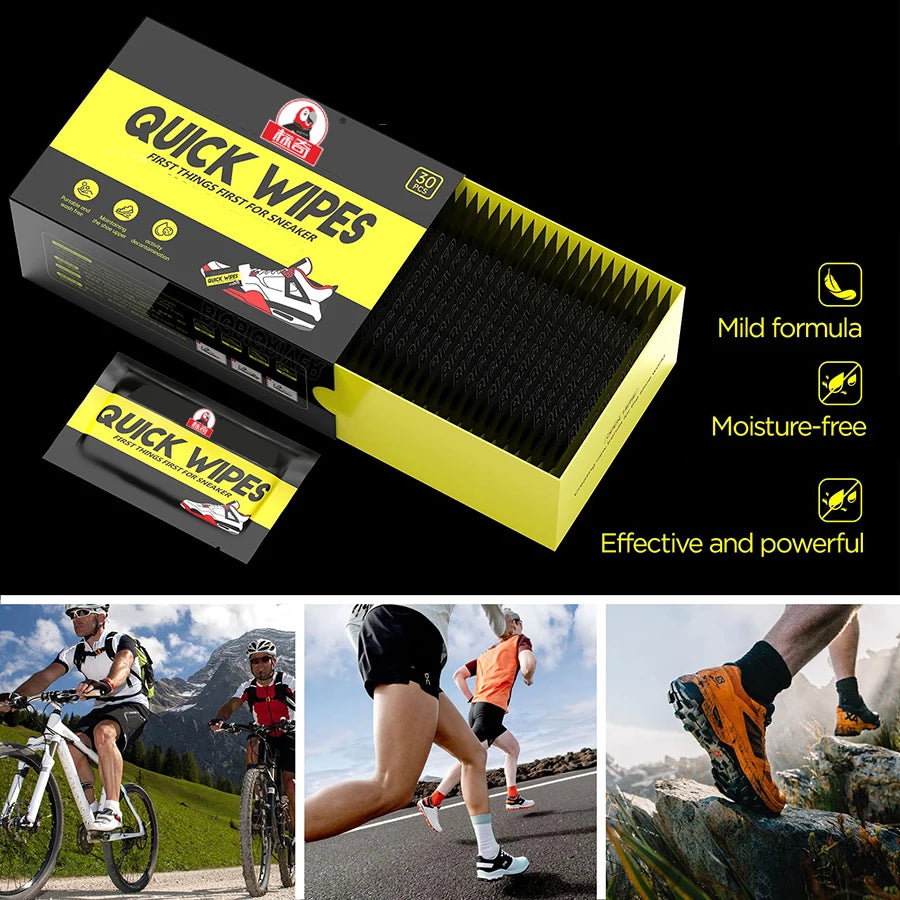 Toallitas Húmedas para Limpieza de Tenis y Calzado Deportivo - 30 Piezas