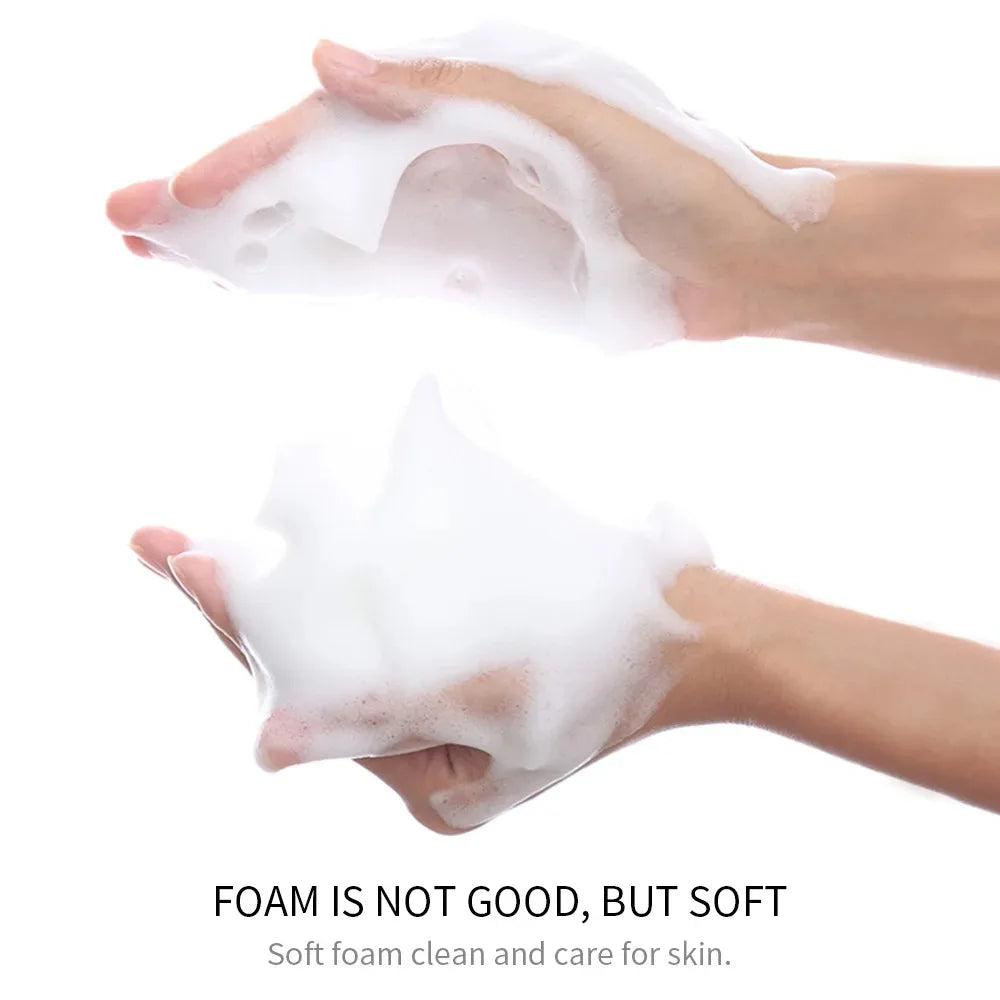 BIOAQUA-limpiador Facial de pulpa cruda de arroz, espuma de lavado Facial, cuidado de la piel, hidratante, brillo de la piel, rejuvenecimiento, limpiador Facial, cuidado de la piel