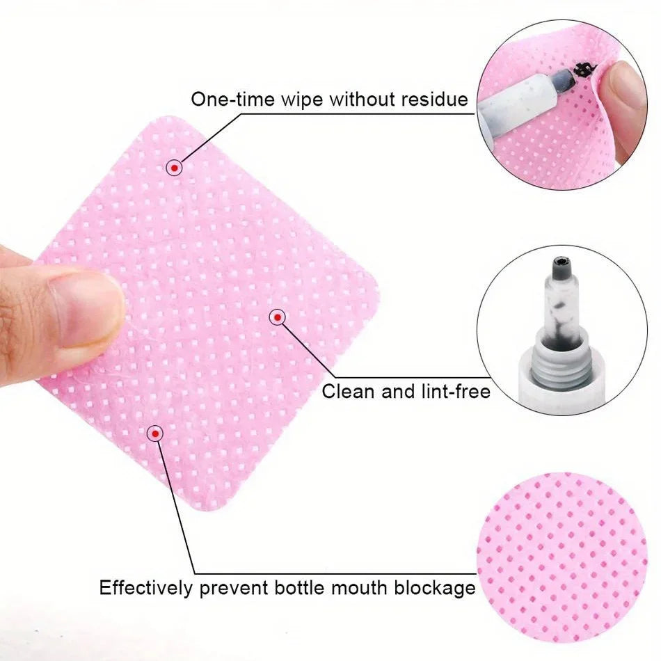 Toallitas para Uñas sin Pelusa - Limpieza Profesional para Manicure (200 pcs)