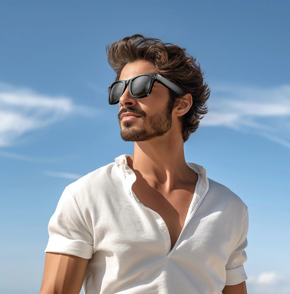 Gafas Inteligentes AI con Cámara 800W - Lentes Fotocromáticos, Traducción y Llamadas Bluetooth