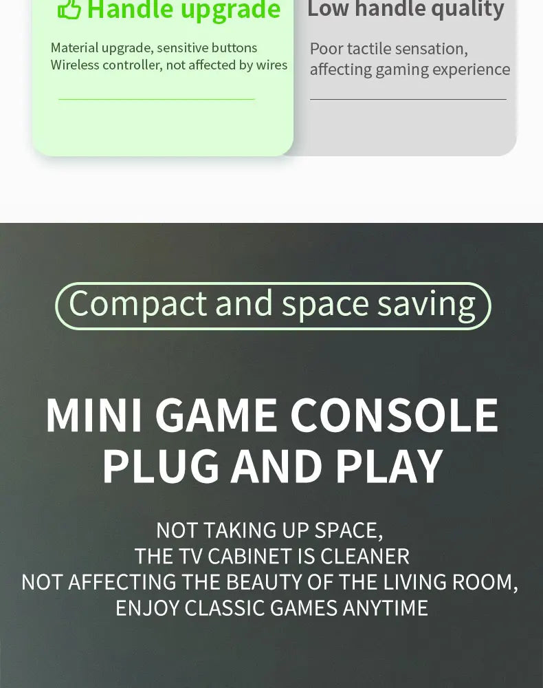 Consola Retro Y7 Super TV Game Box - 10,000+ Juegos HD Dual Control 128GB