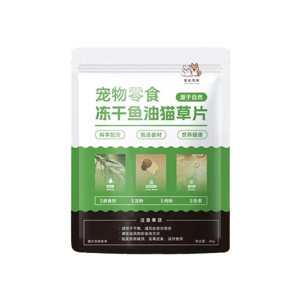 🐾 Snack Funcional para Gatos Anti-Bolas de Pelo Hierba de Gato + Aceite de Pescado y 12 Vitaminas | Digestión, Dientes y Pelaje Saludable