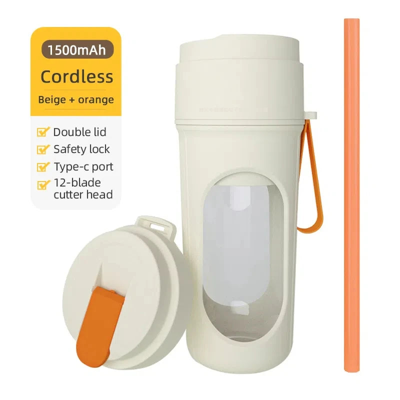 Licuadora Portátil Recargable 6 Cuchillas - Batidora Personal para Smoothies