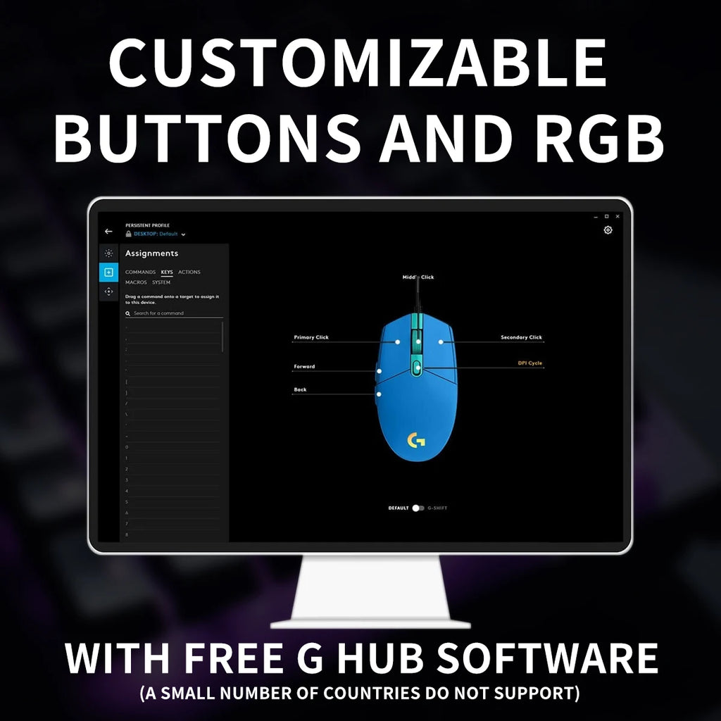 Mouse Logitech G203 | Precisión y Comodidad para Home Office y Gaming Ligero
