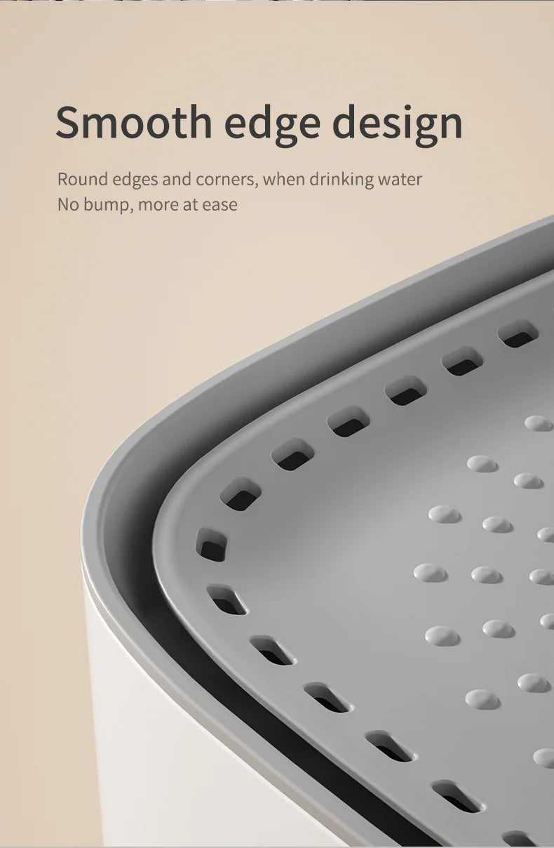 Fuente de agua para gatos de 3L, filtro de recircular automático, bebedero de agua para gatos de gran capacidad, dispensador de agua silencioso eléctrico USB para gatos