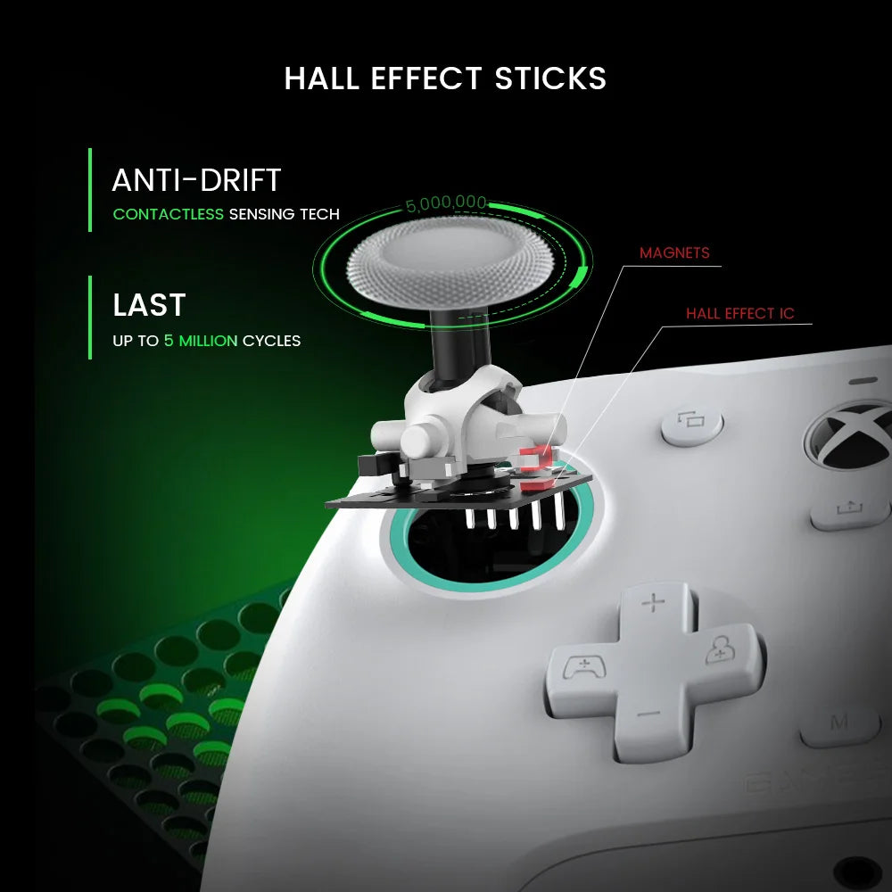 GameSir G7 SE Control Gamer con Hall Effect | Xbox Series X|S, Xbox One y PC – Anti-Drift, Gatillos de Precisión y Botones Traseros