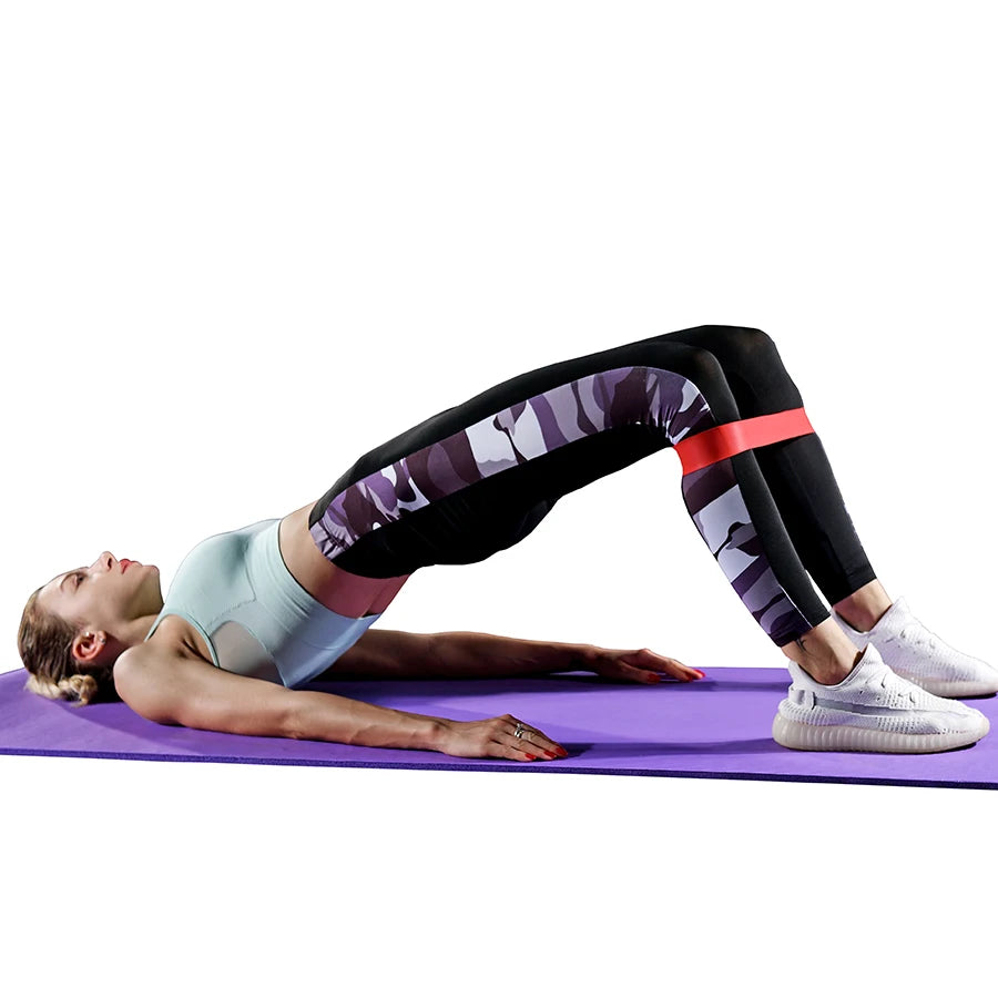 Bandas elásticas para ejercicio deportivo y Yoga, ideales para el hogar, 5 niveles diferentes, bandas de resistencia, equipo de entrenamiento para Pilates y Crossfit