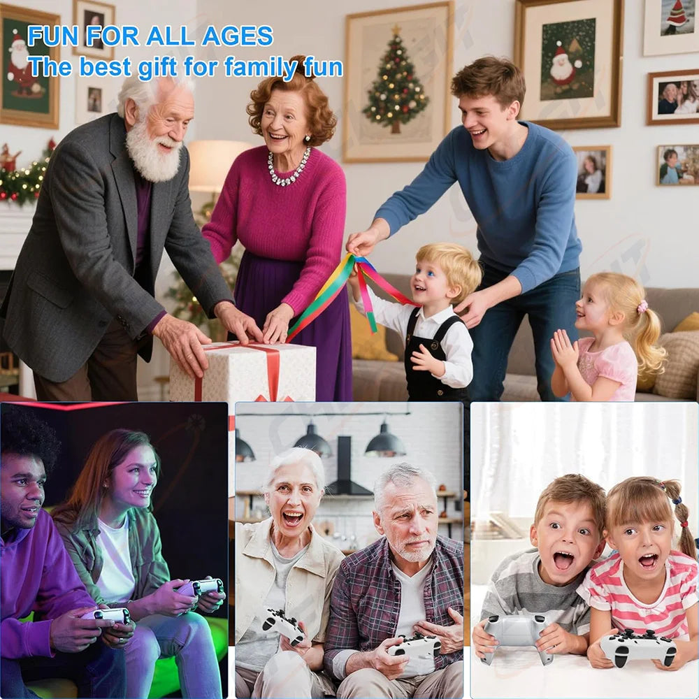 Nuevo 128G 50000 + Game Stick X10 Pro 4K Video TV consola de juegos inalámbricos Gamepads Videojuego/64G 20000+ juegos Arcade clásicos