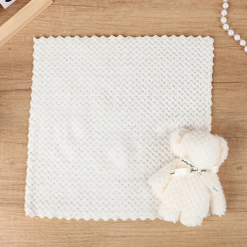 1-10 Uds. Toalla de oso de peluche, regalo para Baby Shower, recuerdos de fiesta de cumpleaños para niños, regalo de invitados de aniversario de boda, decoración navideña de Pascua