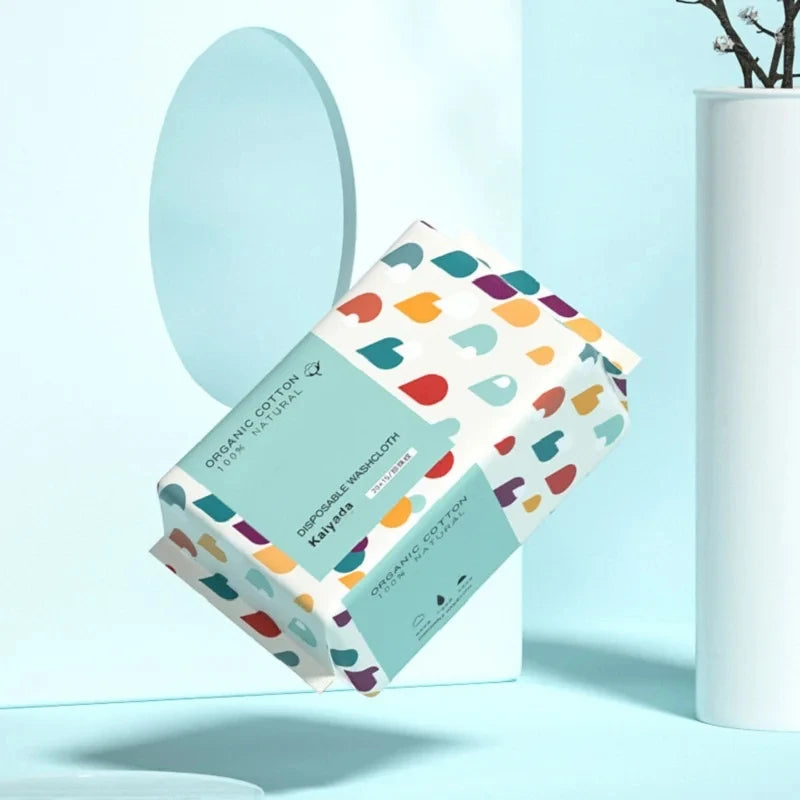 Toallas Faciales Desechables de Algodón 100% - Toallitas Suaves para Desmaquillado y Limpieza