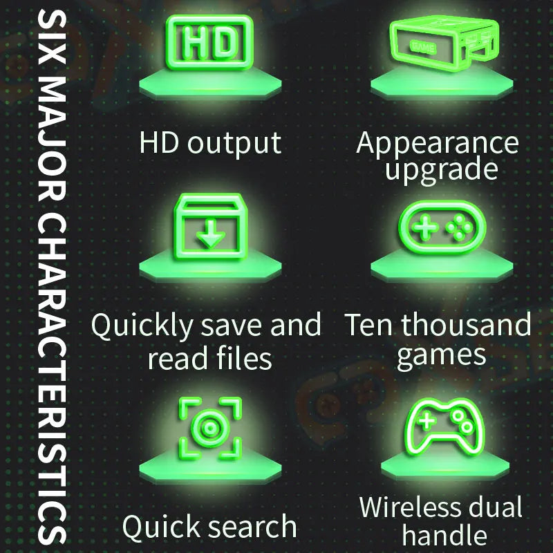 Consola Retro Y7 Super TV Game Box - 10,000+ Juegos HD Dual Control 128GB