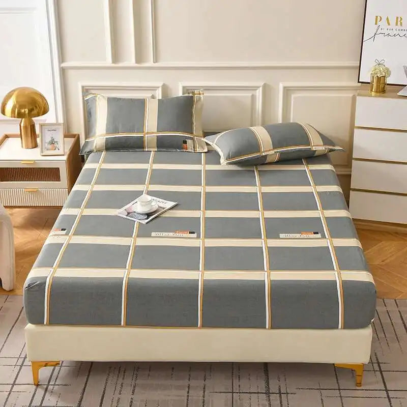 Sábana Bajera Estampado Floral - Individual/Queen/King Ajustable