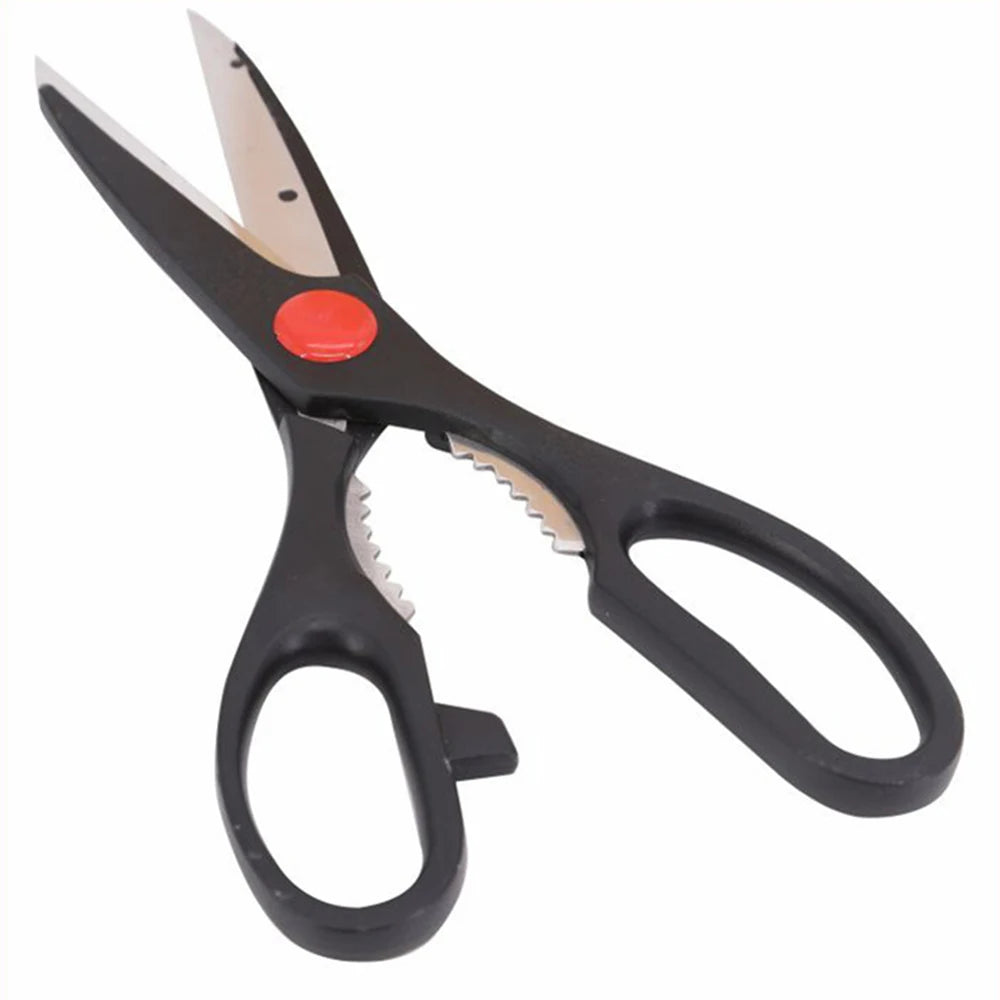 ✂️ Tijeras de Cocina Multifuncionales de Acero Inoxidable Afiladas, Seguras y Duraderas | Incluyen Cascanueces Integrado
