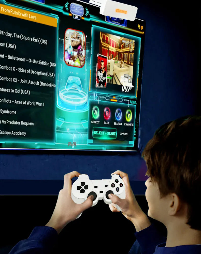 Consola Retro Y7 Super TV Game Box - 10,000+ Juegos HD Dual Control 128GB