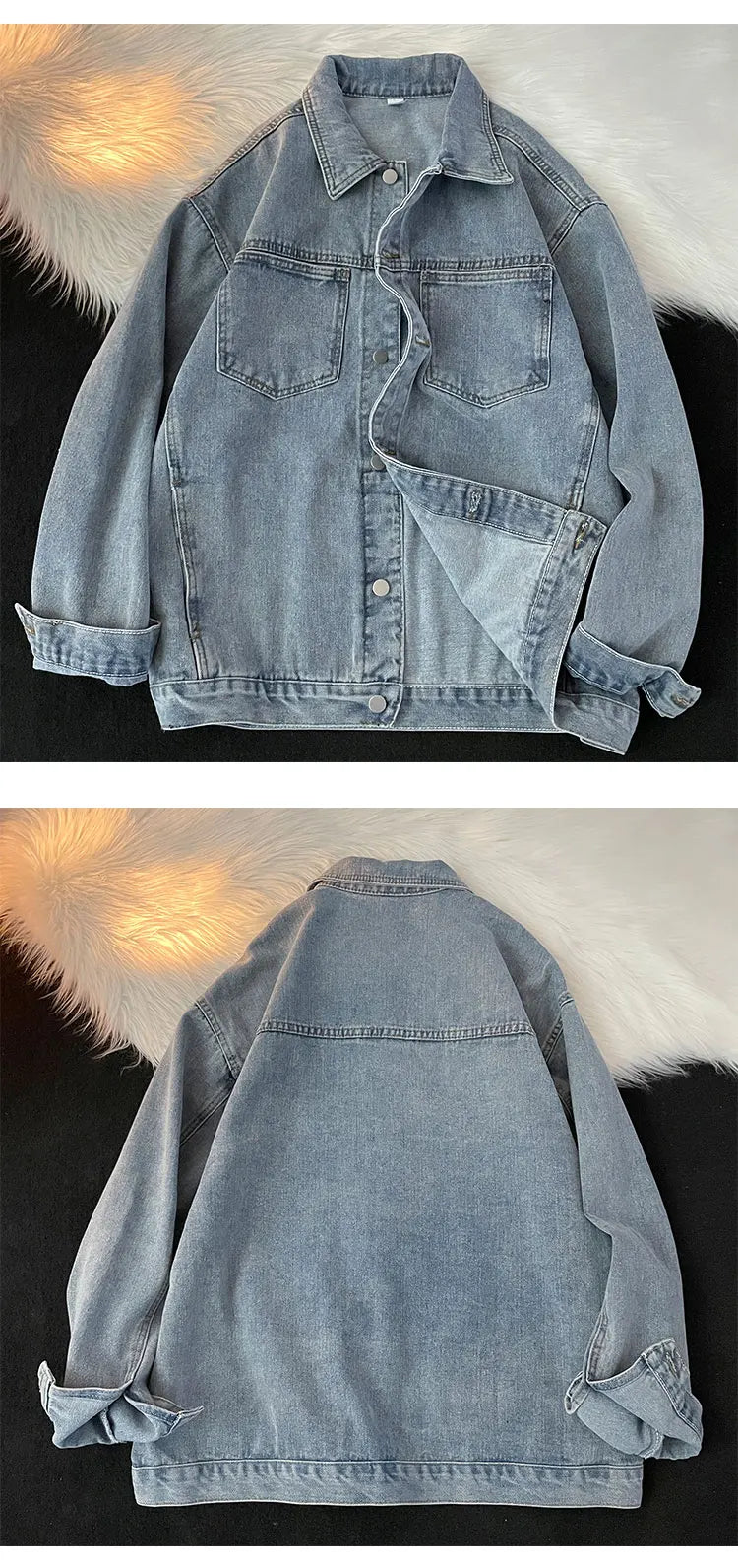 Chaqueta vaquera retro americana para hombre, estilo casual coreano, tendencia de primavera y otoño, ropa de trabajo, estilo ...