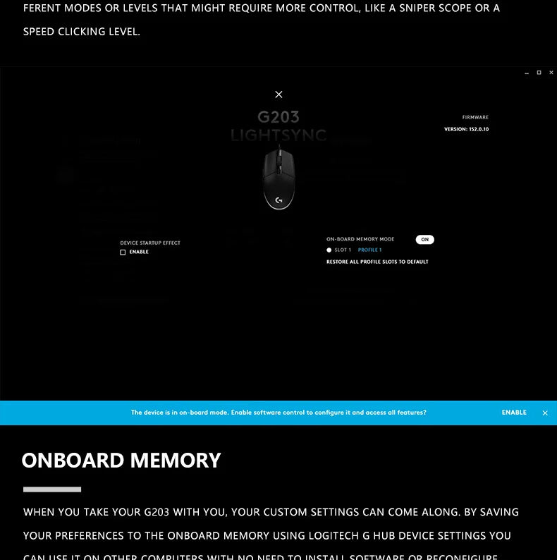 Mouse Logitech G203 | Precisión y Comodidad para Home Office y Gaming Ligero