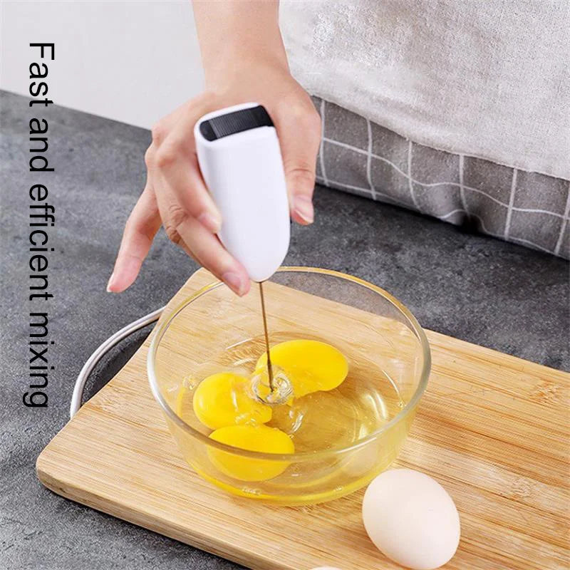 Batidor Eléctrico de Mano Mini - Espumador de Leche para Café y Cocina