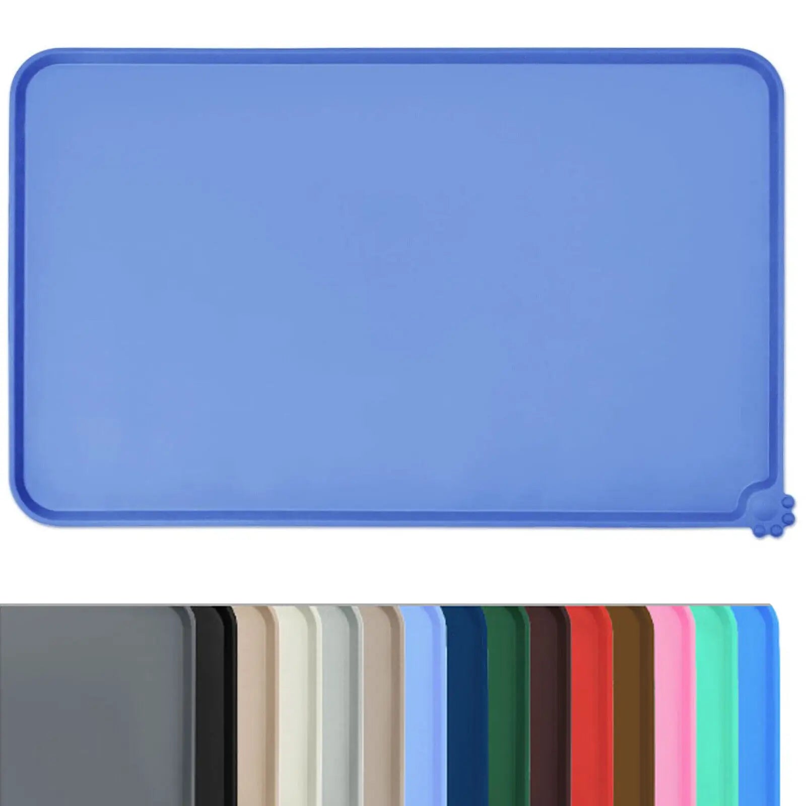 Tapete de Silicona para Comederos de Perros y Gatos – Impermeable, Antideslizante y Fácil de Limpiar