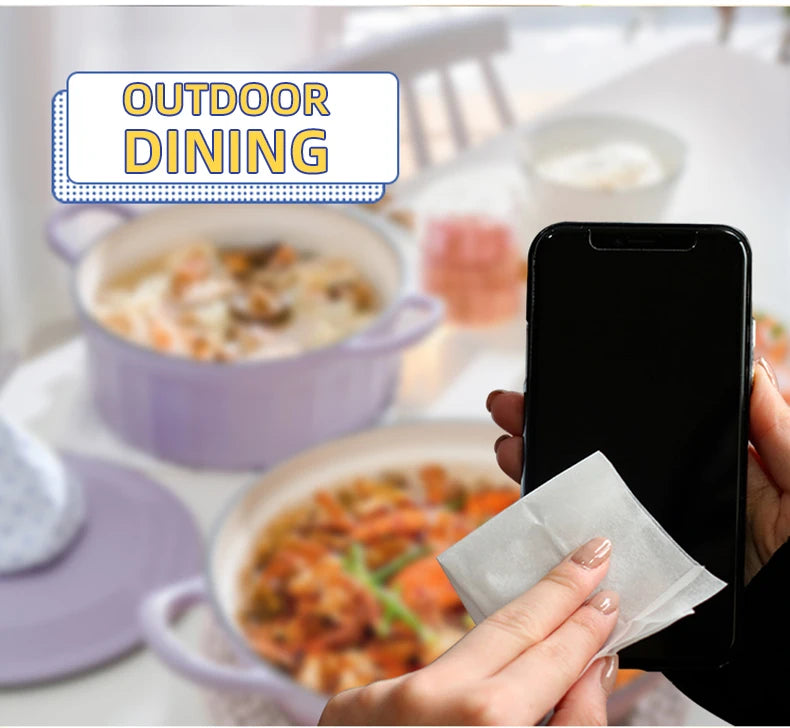 Toallitas Desechables para Gafas y Pantallas - Limpieza de Lentes (100 pcs)