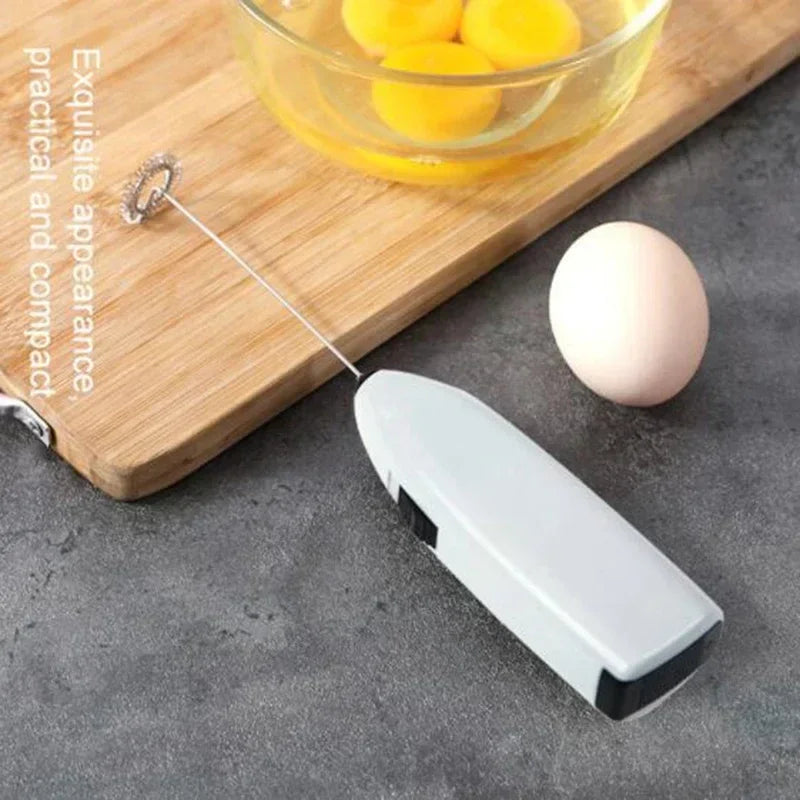 Batidor Eléctrico de Mano Mini - Espumador de Leche para Café y Cocina