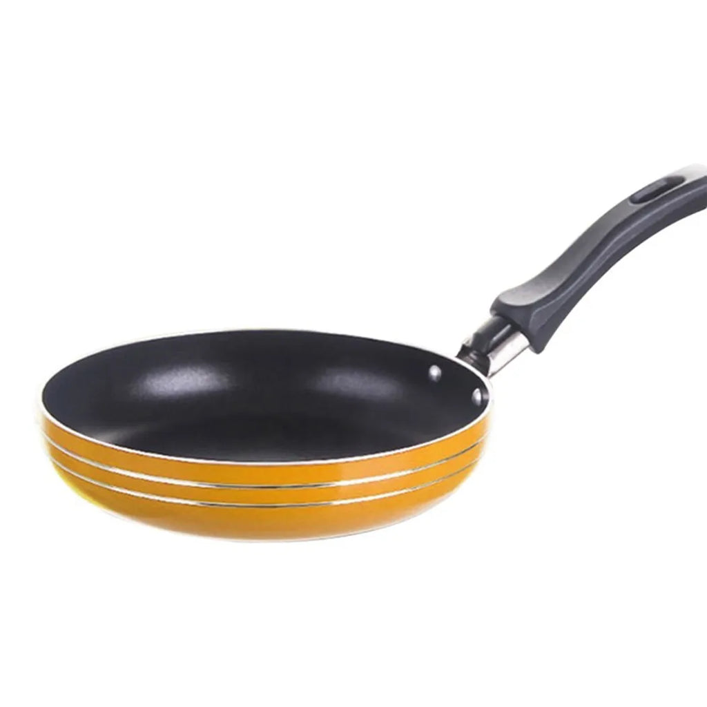Mini sartén antiadherente de acero de 12cm/14cm/16/18cm, cacerola de Color aleatorio para utensilios de cocina