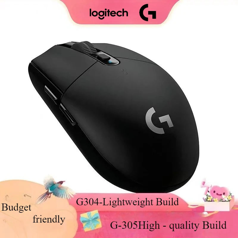 🖱️ Mouse Gamer Inalámbrico Logitech G304 / G305 Lightspeed Precisión HERO 12,000 DPI | Ultraligero, 6 Botones Programables y Plug & Play