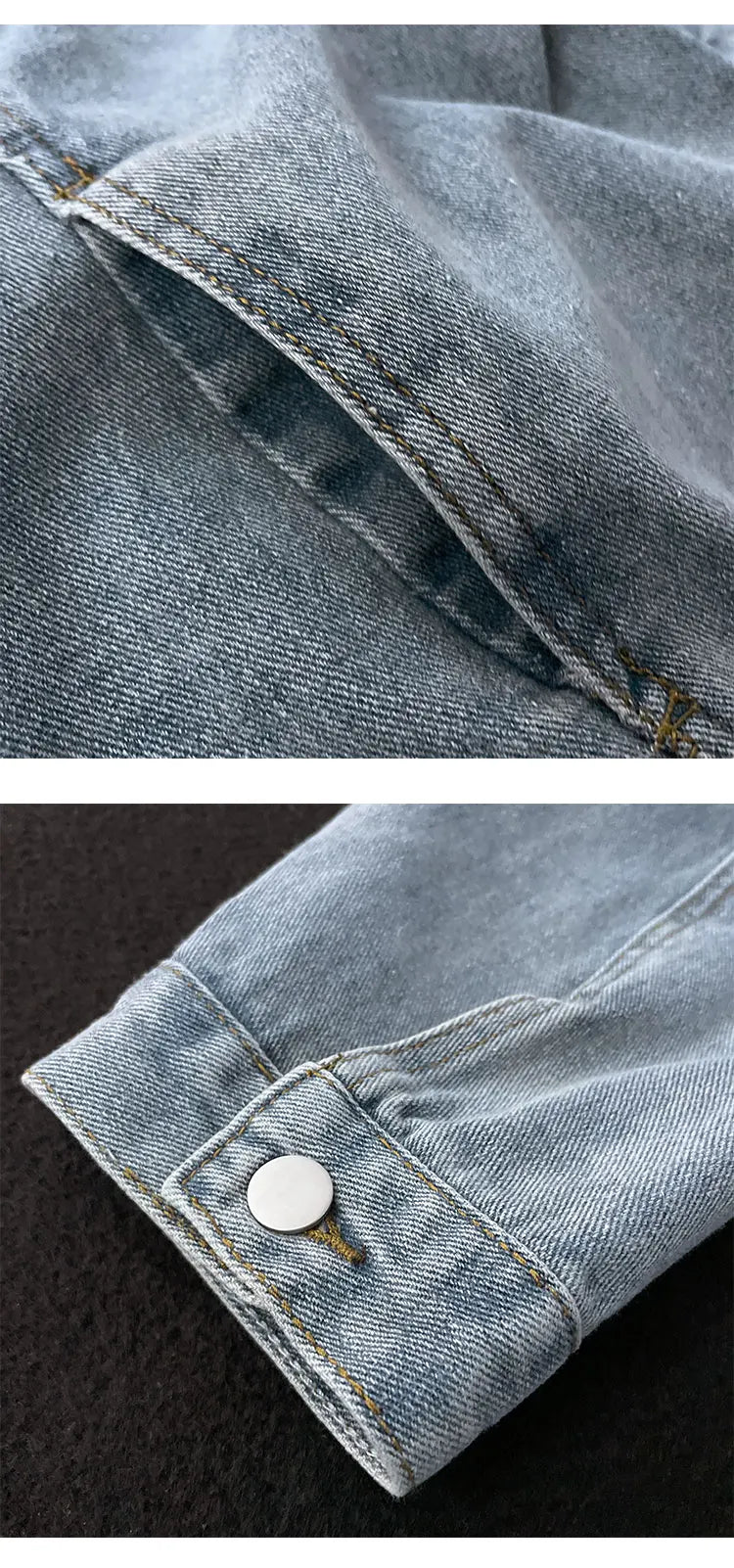 Chaqueta vaquera retro americana para hombre, estilo casual coreano, tendencia de primavera y otoño, ropa de trabajo, estilo ...